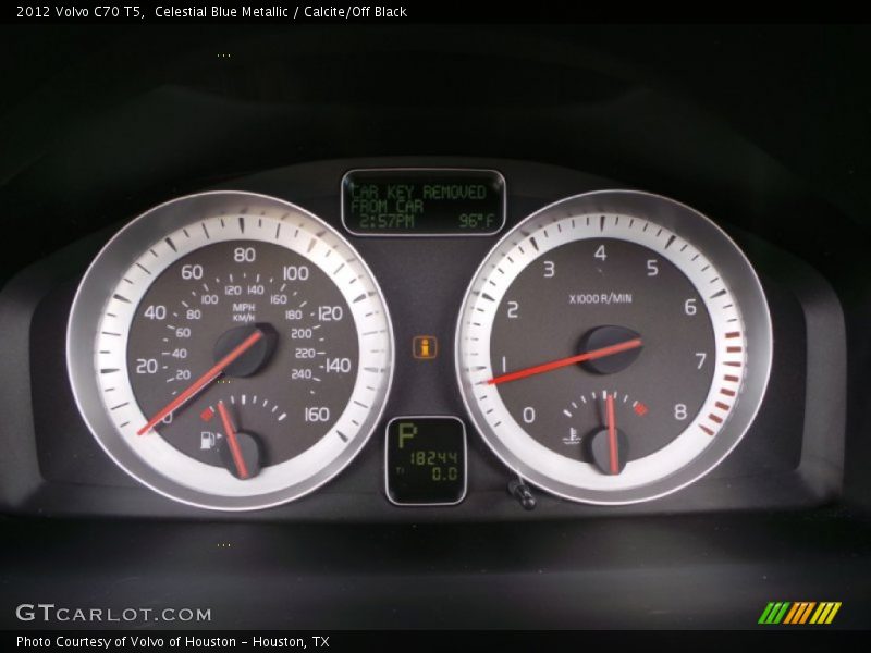 Celestial Blue Metallic / Calcite/Off Black 2012 Volvo C70 T5