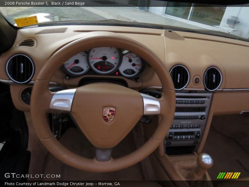 Black / Sand Beige 2008 Porsche Boxster S