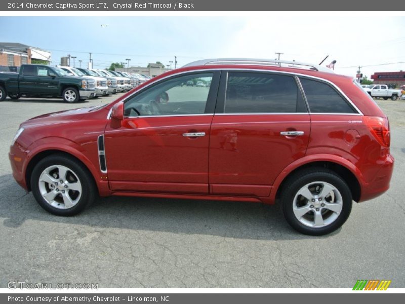 Crystal Red Tintcoat / Black 2014 Chevrolet Captiva Sport LTZ