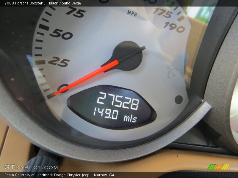 Black / Sand Beige 2008 Porsche Boxster S