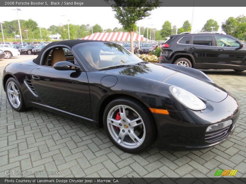 Black / Sand Beige 2008 Porsche Boxster S