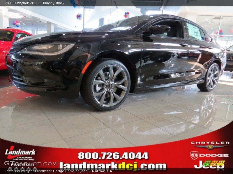 Black / Black 2015 Chrysler 200 S