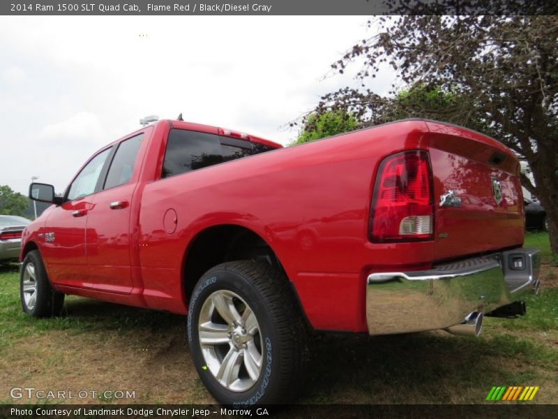 Flame Red / Black/Diesel Gray 2014 Ram 1500 SLT Quad Cab