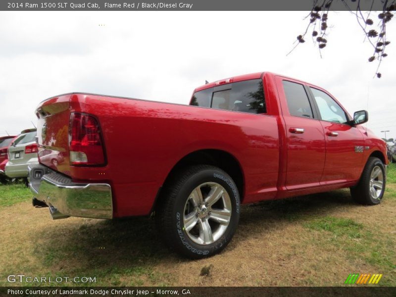 Flame Red / Black/Diesel Gray 2014 Ram 1500 SLT Quad Cab