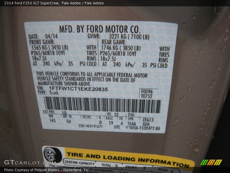 Pale Adobe / Pale Adobe 2014 Ford F150 XLT SuperCrew
