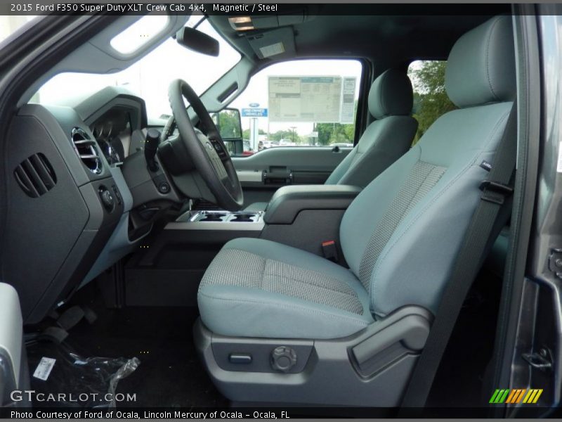  2015 F350 Super Duty XLT Crew Cab 4x4 Steel Interior