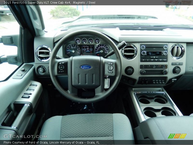 Dashboard of 2015 F350 Super Duty XLT Crew Cab 4x4