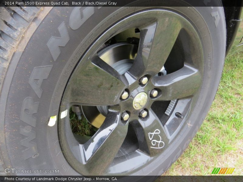 Black / Black/Diesel Gray 2014 Ram 1500 Express Quad Cab