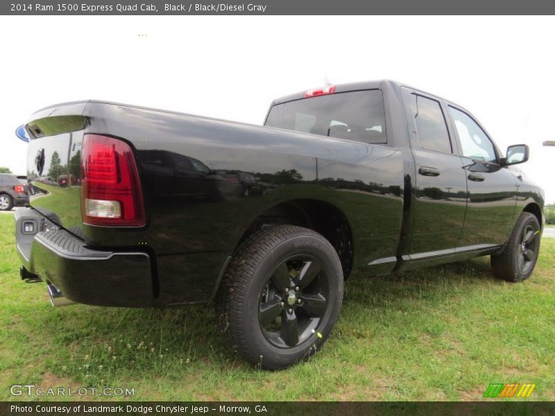 Black / Black/Diesel Gray 2014 Ram 1500 Express Quad Cab