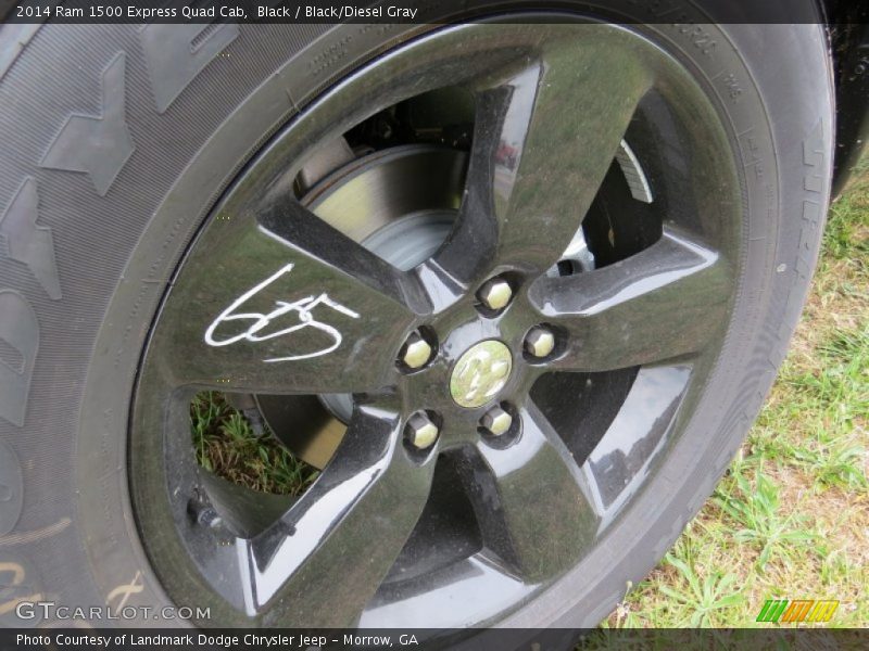 Black / Black/Diesel Gray 2014 Ram 1500 Express Quad Cab