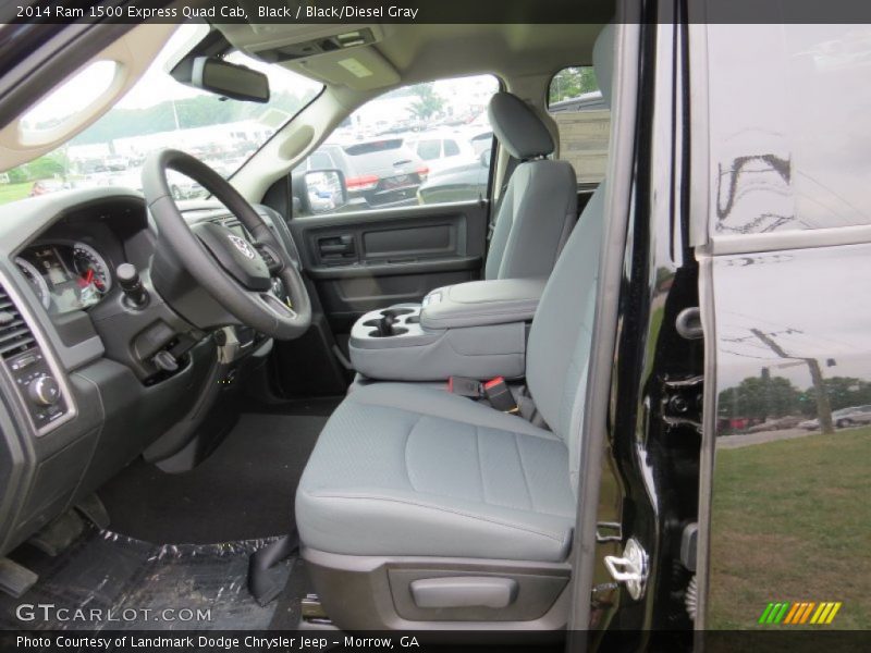 Black / Black/Diesel Gray 2014 Ram 1500 Express Quad Cab