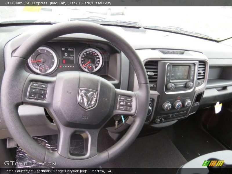 Black / Black/Diesel Gray 2014 Ram 1500 Express Quad Cab