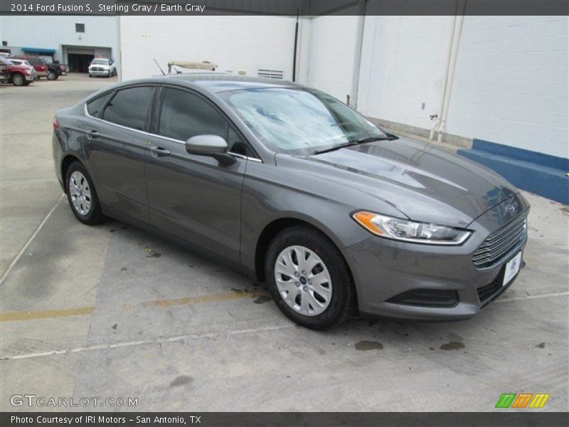 Sterling Gray / Earth Gray 2014 Ford Fusion S