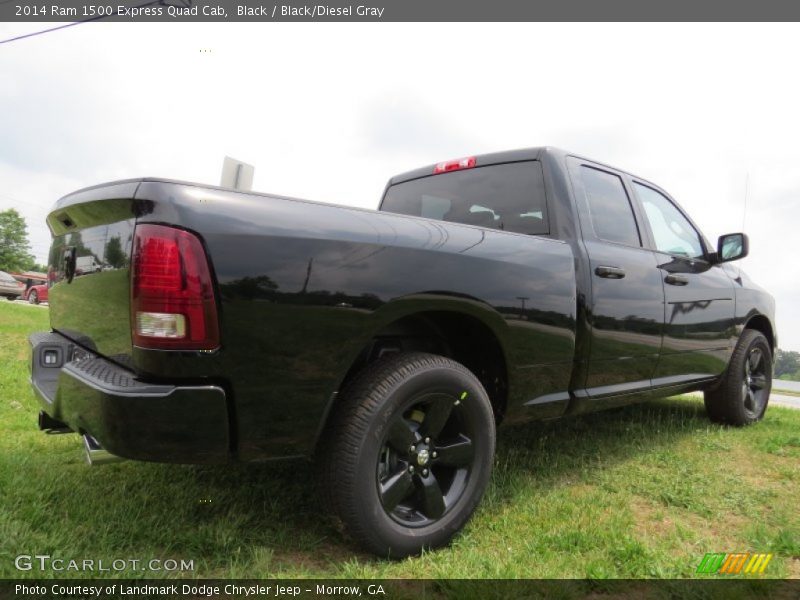 Black / Black/Diesel Gray 2014 Ram 1500 Express Quad Cab