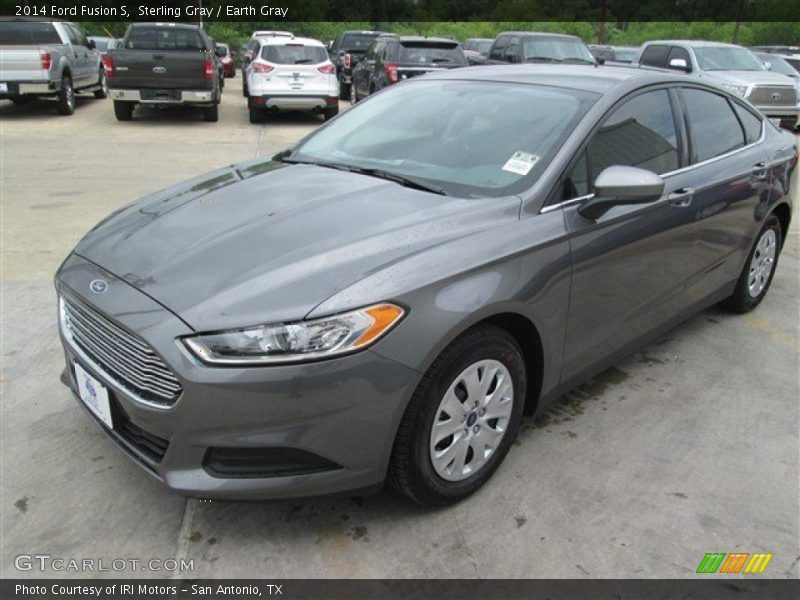 Sterling Gray / Earth Gray 2014 Ford Fusion S
