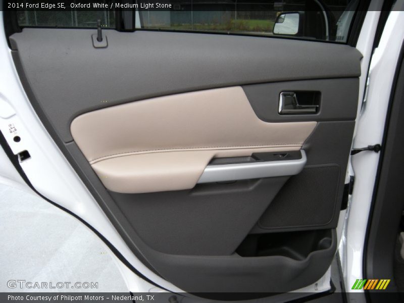Oxford White / Medium Light Stone 2014 Ford Edge SE