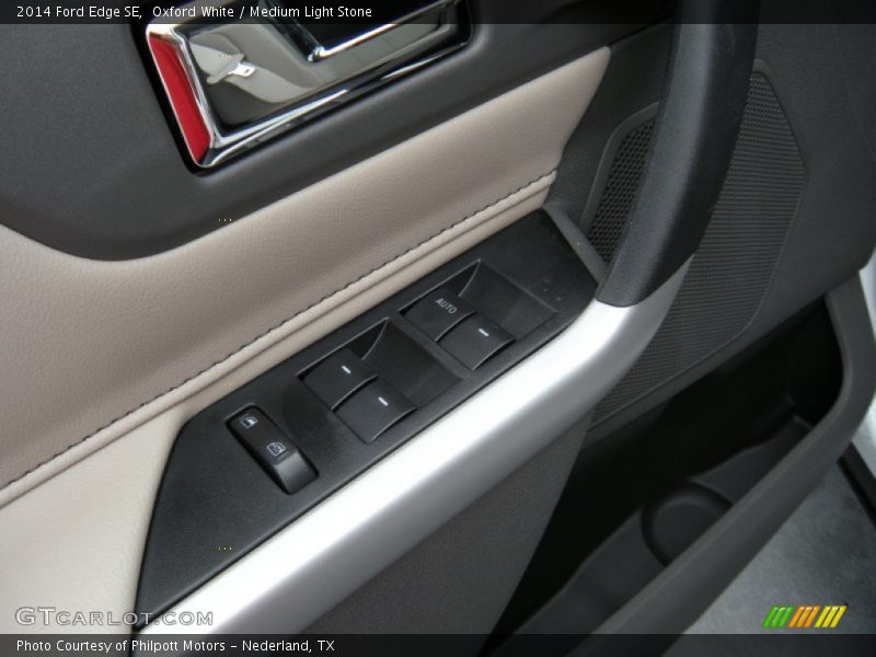 Oxford White / Medium Light Stone 2014 Ford Edge SE