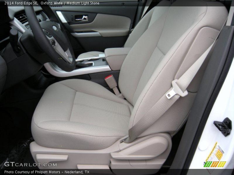Oxford White / Medium Light Stone 2014 Ford Edge SE