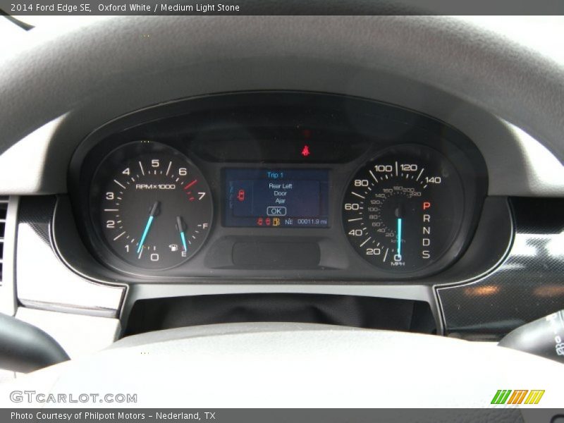 Oxford White / Medium Light Stone 2014 Ford Edge SE