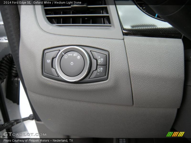 Oxford White / Medium Light Stone 2014 Ford Edge SE
