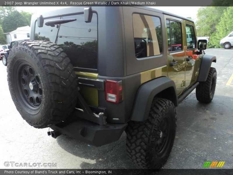 Rescue Green Metallic / Dark Khaki/Medium Khaki 2007 Jeep Wrangler Unlimited X 4x4