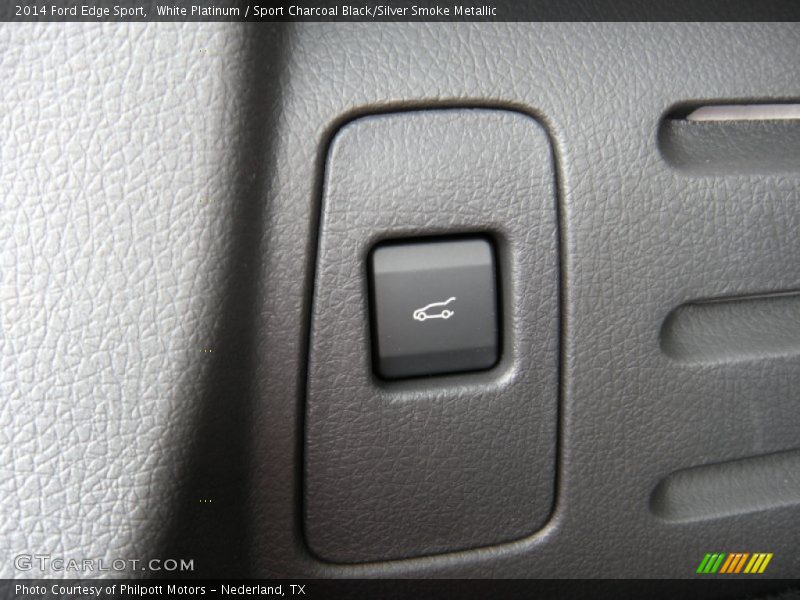 White Platinum / Sport Charcoal Black/Silver Smoke Metallic 2014 Ford Edge Sport