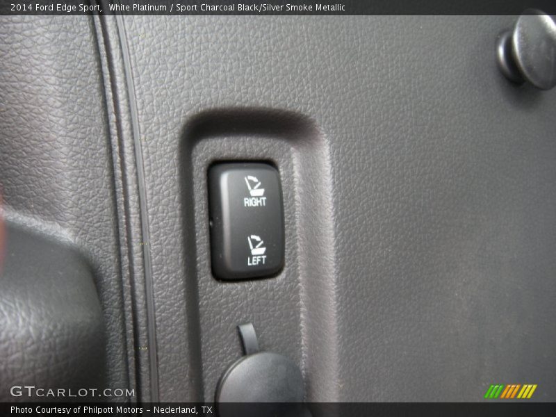 White Platinum / Sport Charcoal Black/Silver Smoke Metallic 2014 Ford Edge Sport