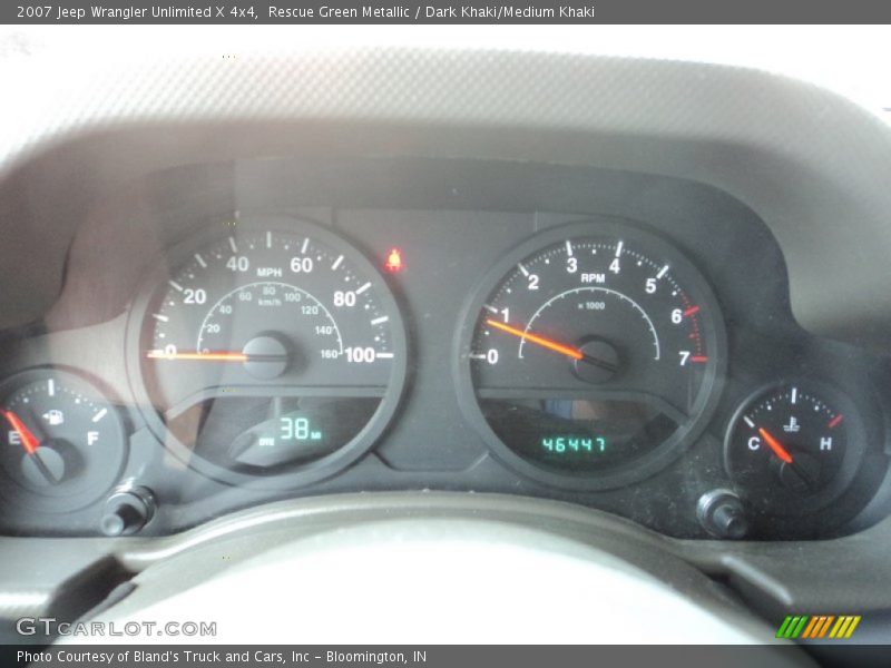 Rescue Green Metallic / Dark Khaki/Medium Khaki 2007 Jeep Wrangler Unlimited X 4x4
