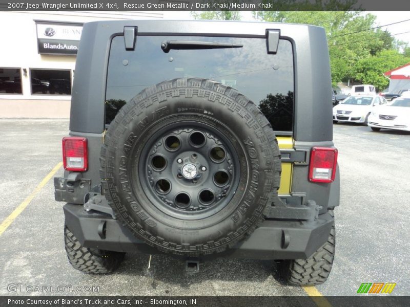 Rescue Green Metallic / Dark Khaki/Medium Khaki 2007 Jeep Wrangler Unlimited X 4x4