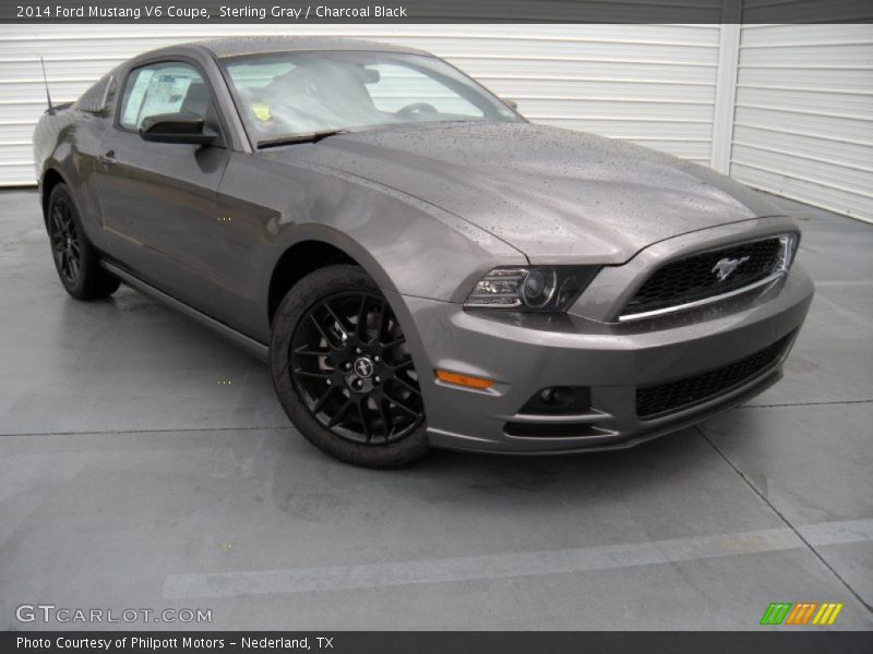 Sterling Gray / Charcoal Black 2014 Ford Mustang V6 Coupe