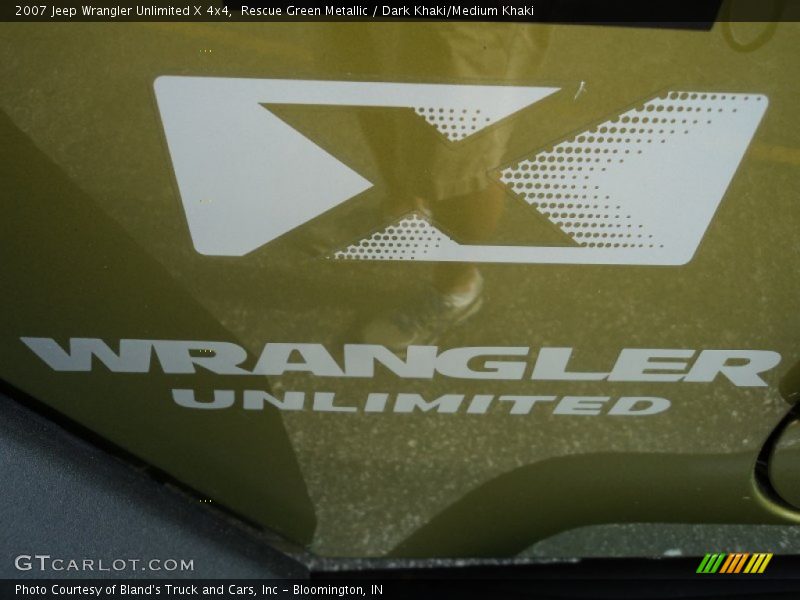 Rescue Green Metallic / Dark Khaki/Medium Khaki 2007 Jeep Wrangler Unlimited X 4x4