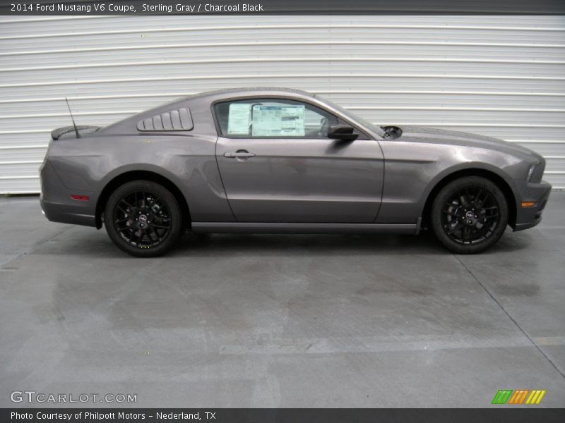 Sterling Gray / Charcoal Black 2014 Ford Mustang V6 Coupe