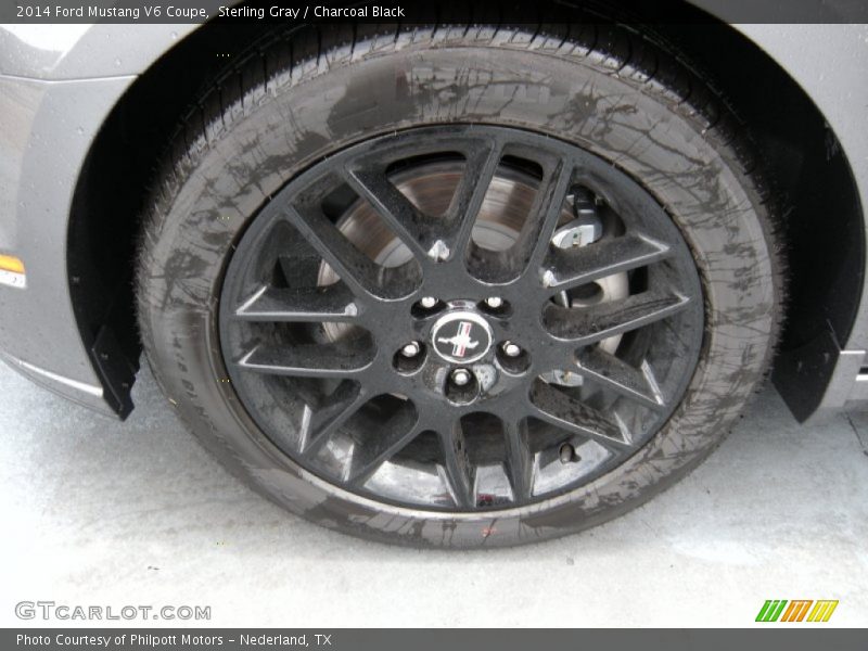 Sterling Gray / Charcoal Black 2014 Ford Mustang V6 Coupe