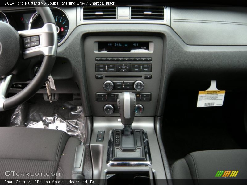 Sterling Gray / Charcoal Black 2014 Ford Mustang V6 Coupe