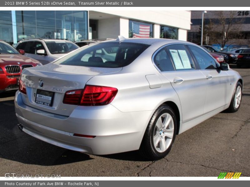 Titanium Silver Metallic / Black 2013 BMW 5 Series 528i xDrive Sedan