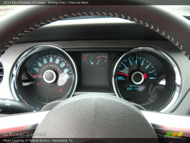 Sterling Gray / Charcoal Black 2014 Ford Mustang V6 Coupe