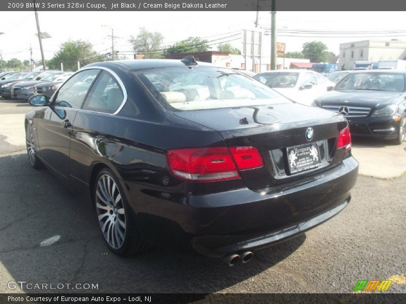 Jet Black / Cream Beige Dakota Leather 2009 BMW 3 Series 328xi Coupe