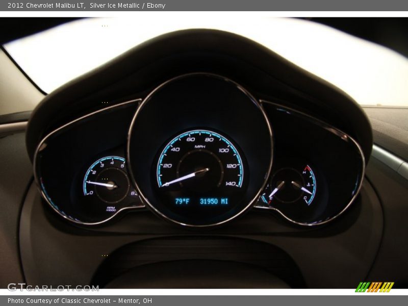 Silver Ice Metallic / Ebony 2012 Chevrolet Malibu LT