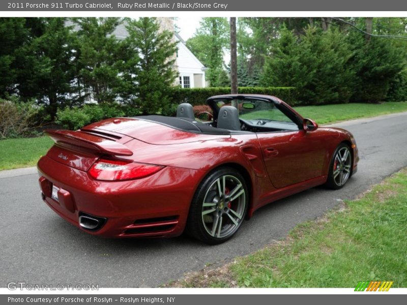 Ruby Red Metallic / Black/Stone Grey 2011 Porsche 911 Turbo Cabriolet