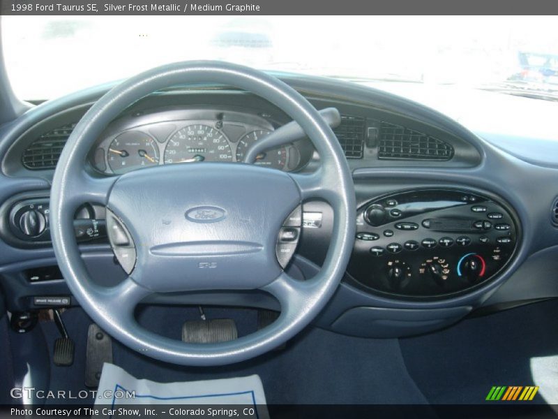 Silver Frost Metallic / Medium Graphite 1998 Ford Taurus SE