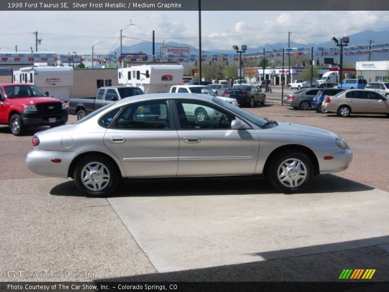 Silver Frost Metallic / Medium Graphite 1998 Ford Taurus SE