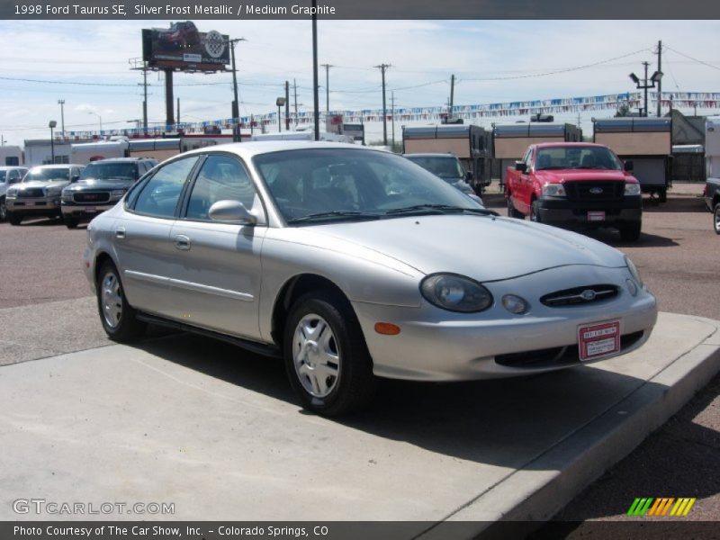 Silver Frost Metallic / Medium Graphite 1998 Ford Taurus SE