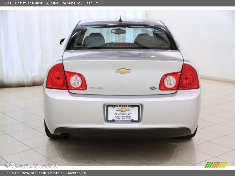 Silver Ice Metallic / Titanium 2011 Chevrolet Malibu LS