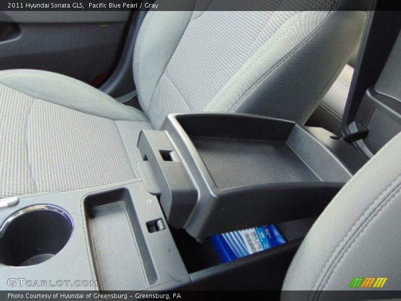 Pacific Blue Pearl / Gray 2011 Hyundai Sonata GLS