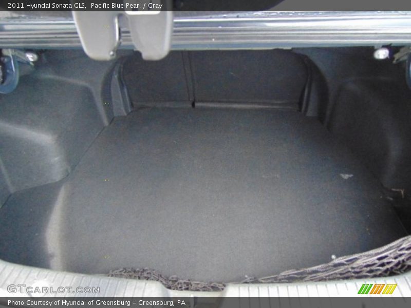Pacific Blue Pearl / Gray 2011 Hyundai Sonata GLS