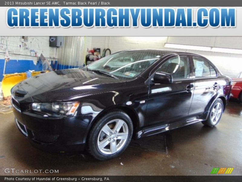 Tarmac Black Pearl / Black 2013 Mitsubishi Lancer SE AWC