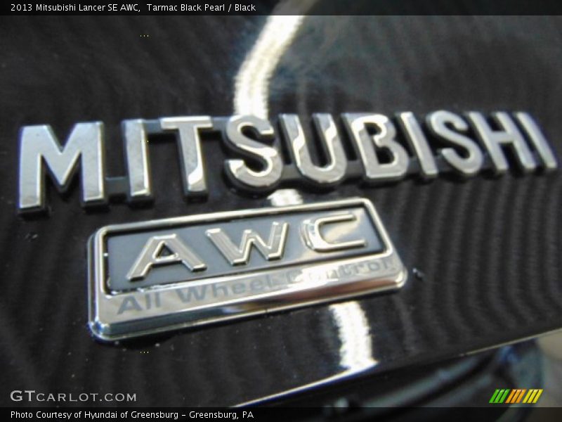 Tarmac Black Pearl / Black 2013 Mitsubishi Lancer SE AWC