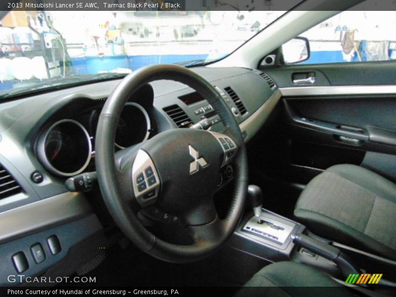 Tarmac Black Pearl / Black 2013 Mitsubishi Lancer SE AWC