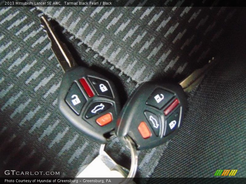 Tarmac Black Pearl / Black 2013 Mitsubishi Lancer SE AWC