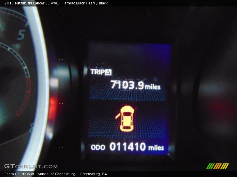 Tarmac Black Pearl / Black 2013 Mitsubishi Lancer SE AWC